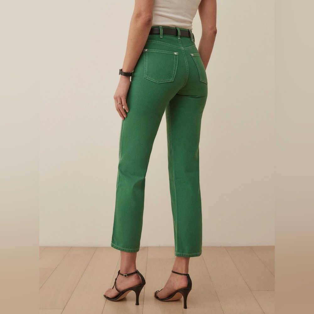 🍀 NWT Reformation Cowboy High Rose Straight Jeans 🍀